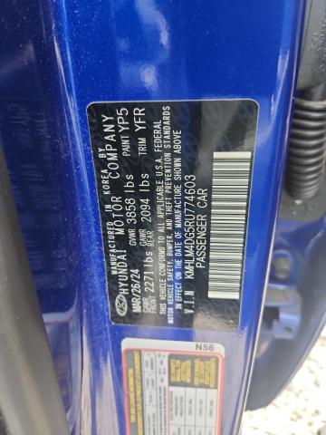 53938316 :رقم المزاد ، KMHLM4DG5RU774603 vin ، 2024 Hyundai Elantra مزاد بيع