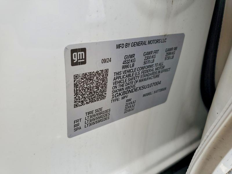 2025 Gmc Hummer Suv მანქანა იყიდება აუქციონზე, vin: 1GKB0NDEXSU107004, აუქციონის ნომერი: 55963896