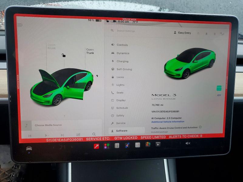 Продажа на аукционе авто 2018 Tesla Model 3, vin: 5YJ3E1EA5JF036081, номер лота: 56155426