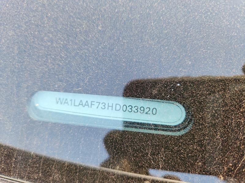 2017 Audi Q7 მანქანა იყიდება აუქციონზე, vin: WA1LAAF73HD033920, აუქციონის ნომერი: 59183866