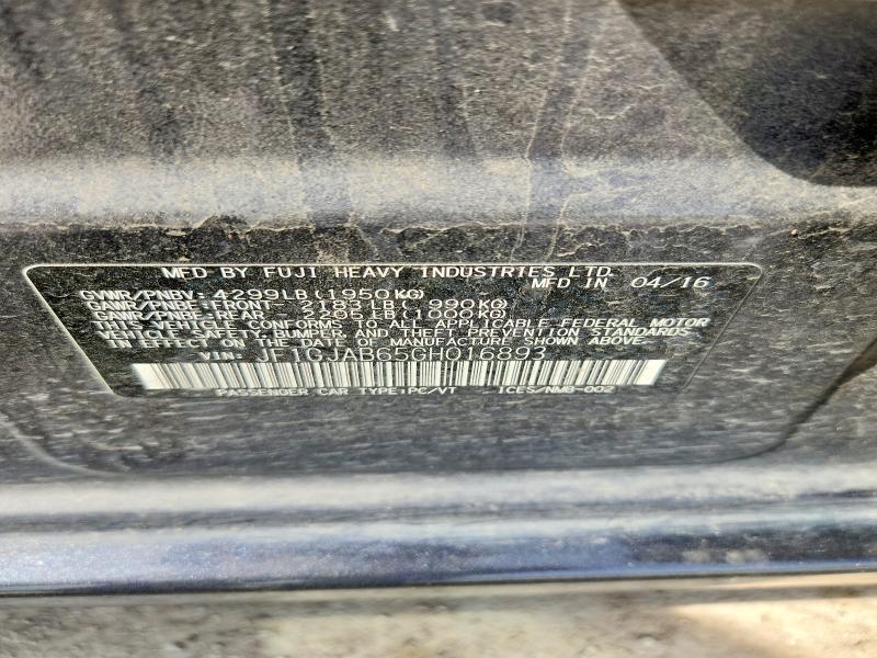 Aukcja sprzedaży 2016 Subaru Impreza, vin: JF1GJAB65GH016893, numer aukcji: 56087186