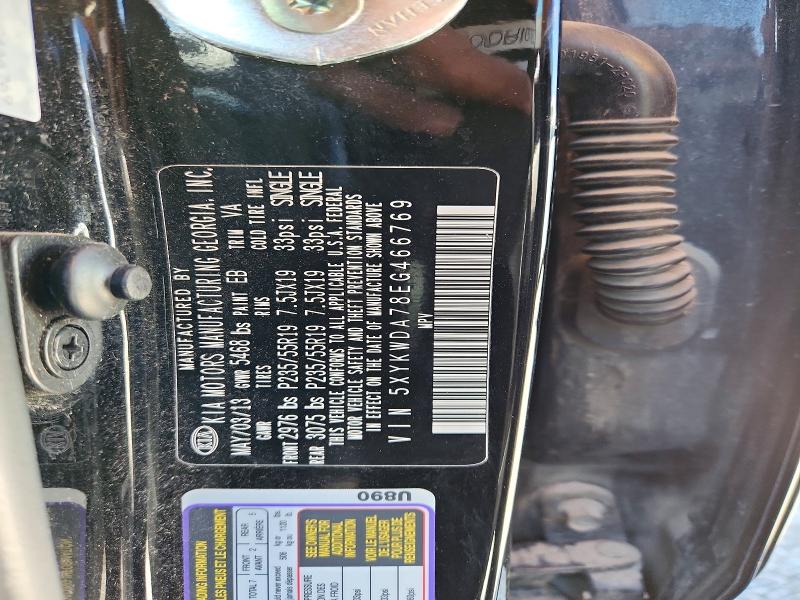 Продажа на аукционе авто 2014 Kia Sorento, vin: 5XYKWDA78EG466769, номер лота: 58125756