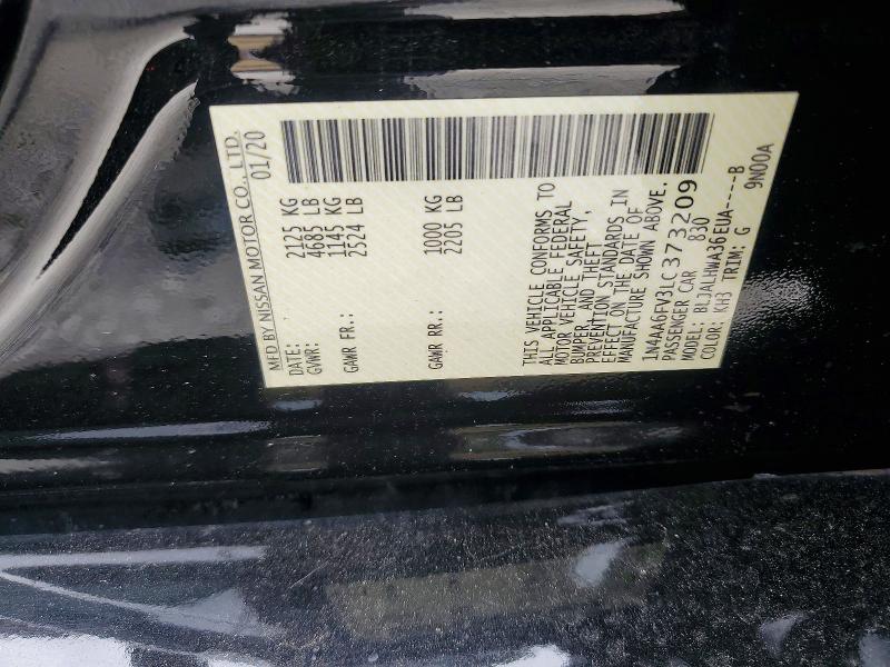 Продажа на аукционе авто 2020 Nissan Maxima, vin: 1N4AA6FV3LC373209, номер лота: 55940246