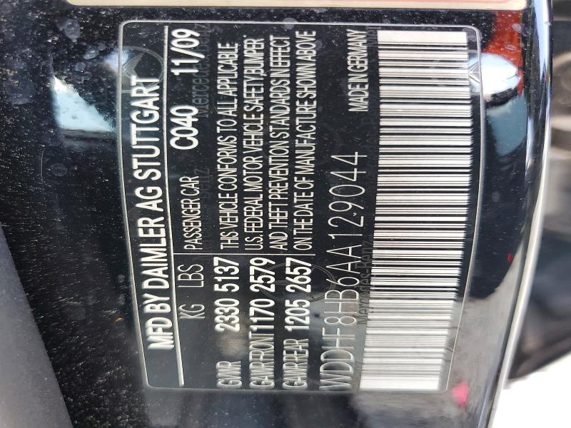 Продаж на аукціоні авто 2010 Mercedes-benz E, vin: WDDHF8HB6AA129044, номер лоту: 58412226
