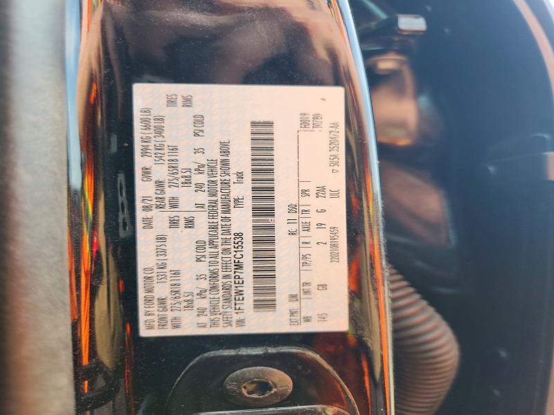 Продажа на аукционе авто 2021 Ford F150, vin: 1FTEW1EP7MFC15538, номер лота: 56456496