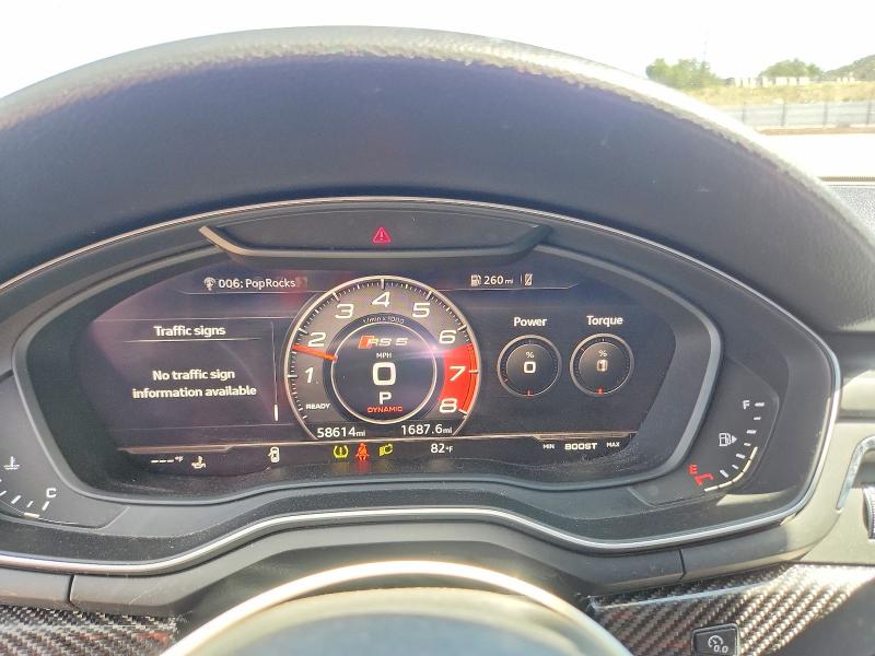2019 Audi Rs5 მანქანა იყიდება აუქციონზე, vin: WUABWCF50KA900716, აუქციონის ნომერი: 56838646