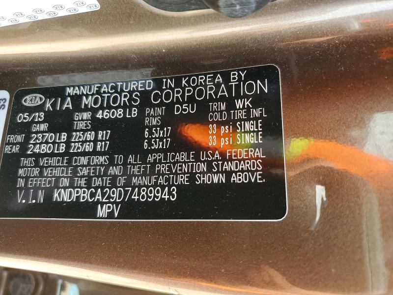 Aukcja sprzedaży 2013 Kia Sportage, vin: KNDPBCA29D7489943, numer aukcji: 58356156