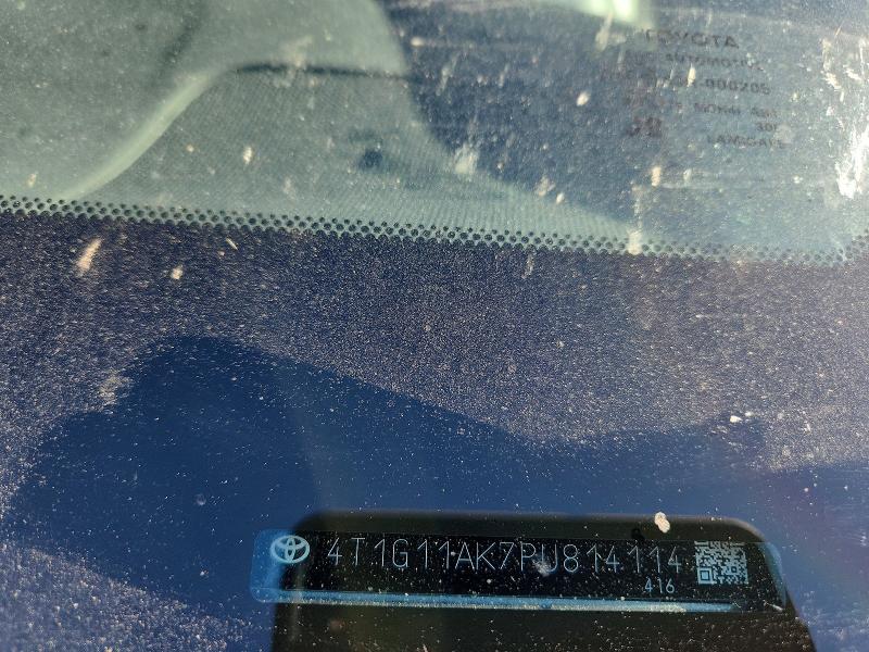 Продаж на аукціоні авто 2023 Toyota Camry, vin: 4T1G11AK7PU814114, номер лоту: 57437526