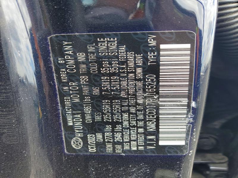 56354806 :رقم المزاد ، KM8JECD17RU165250 vin ، 2024 Hyundai Tucson مزاد بيع