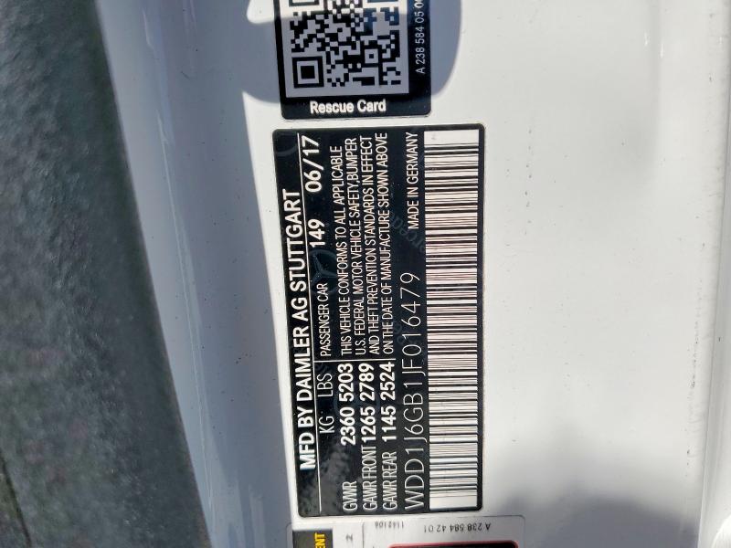 Продажа на аукционе авто 2018 Mercedes-benz E, vin: WDD1J6GB1JF016479, номер лота: 56152476