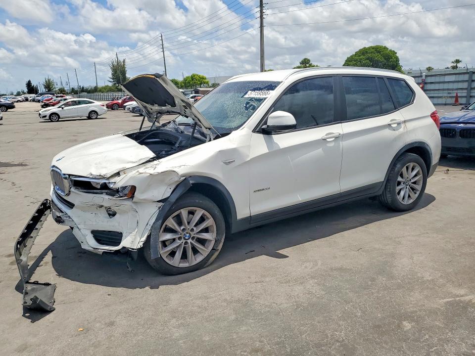 2017 Bmw X3 მანქანა იყიდება აუქციონზე, vin: 5UXWZ7C50H0V85883, აუქციონის ნომერი: 57159566