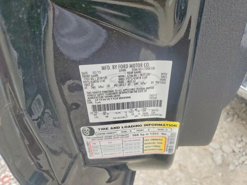 Aukcja sprzedaży 2013 Ford F150, vin: 1FTFW1ET7DFB65998, numer aukcji: 56996176