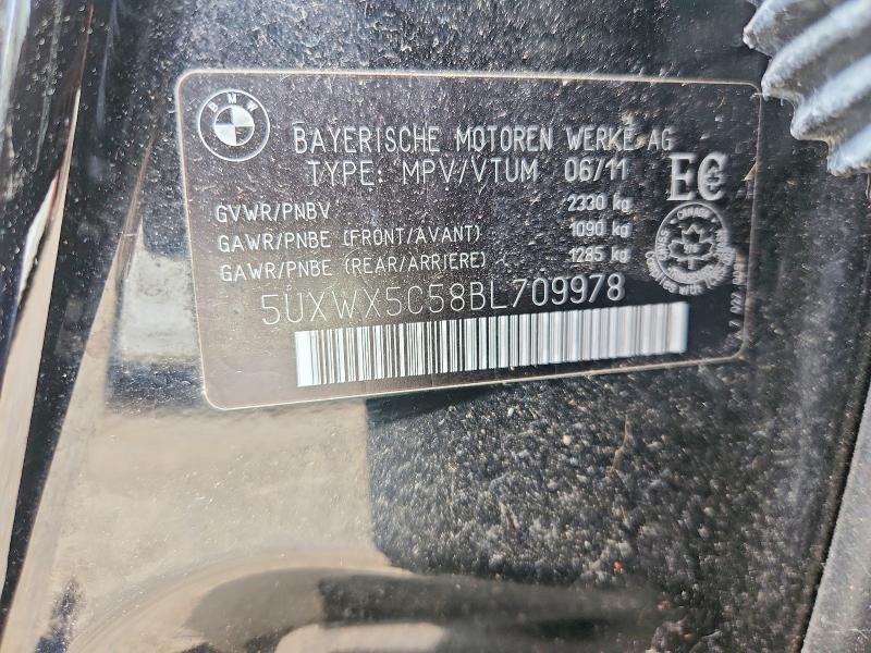 Продажа на аукционе авто 2011 Bmw X3, vin: 5UXWX5C58BL709978, номер лота: 56395516