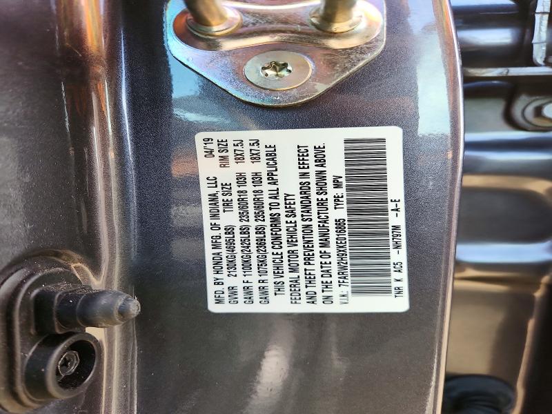 Продажа на аукционе авто 2019 Honda Cr-v, vin: 7FARW2H9XKE016865, номер лота: 54505866