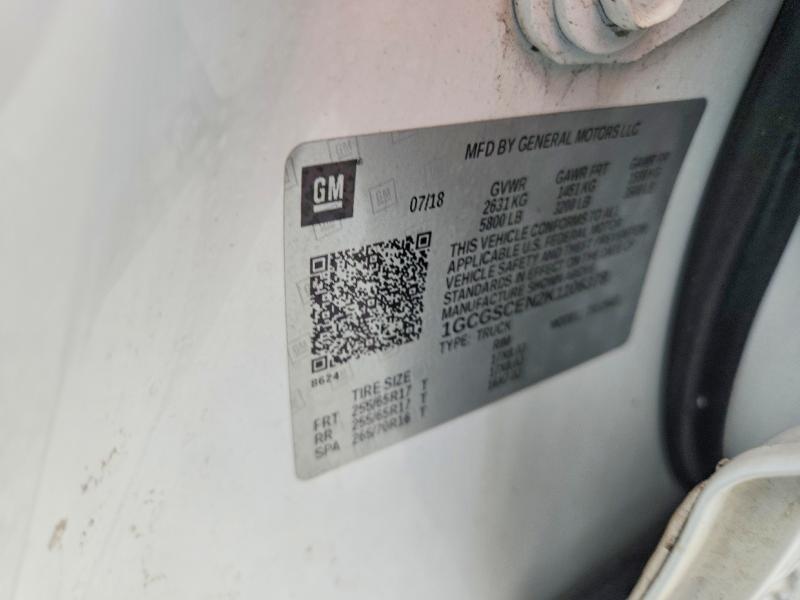 57777706 :رقم المزاد ، 1GCGSCEN2K1106378 vin ، 2019 Chevrolet Colorado مزاد بيع