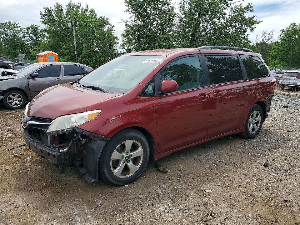 2019 Toyota Sienna მანქანა იყიდება აუქციონზე, vin: 5TDKZ3DC5KS988039, აუქციონის ნომერი: 57875156