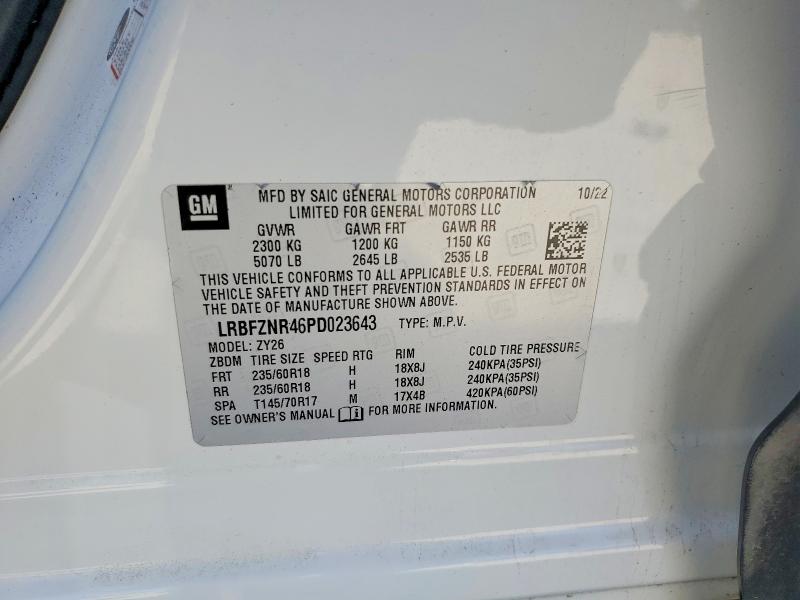 Aukcja sprzedaży 2023 Buick Envision, vin: LRBFZNR46PD023643, numer aukcji: 57085466