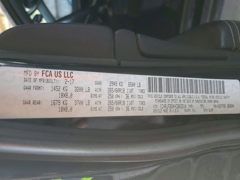Aukcja sprzedaży 2017 Jeep Grand Cherokee, vin: 1C4RJFBGXHC803314, numer aukcji: 55944996
