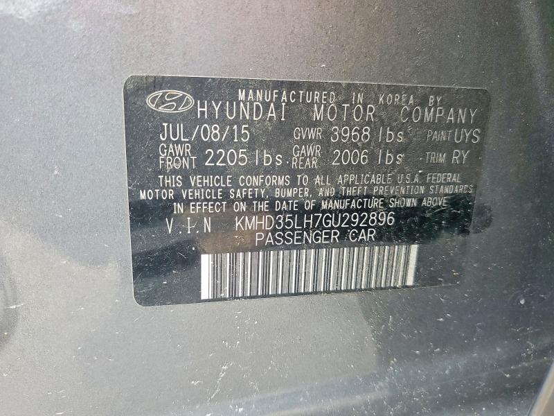 Продажа на аукционе авто 2016 Hyundai Elantra Gt, vin: KMHD35LH7GU292896, номер лота: 56156386