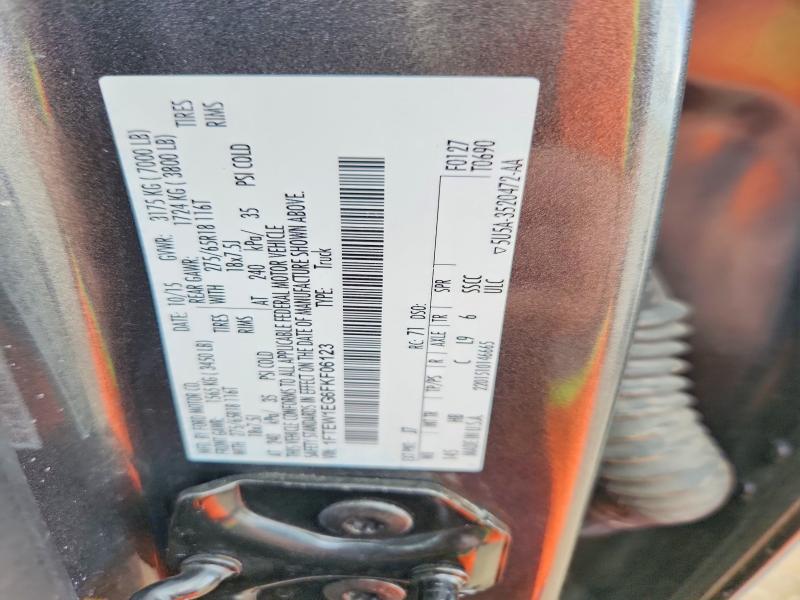 56680476 :رقم المزاد ، 1FTEW1EG6FKF06123 vin ، 2015 Ford F150 مزاد بيع