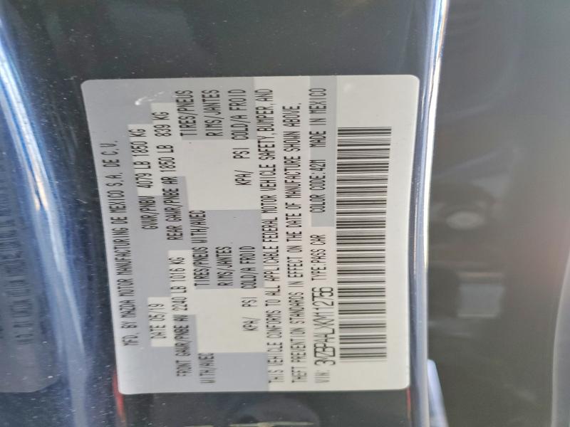 56274496 :رقم المزاد ، 3MZBPAALXKM112756 vin ، 2019 Mazda 3 مزاد بيع