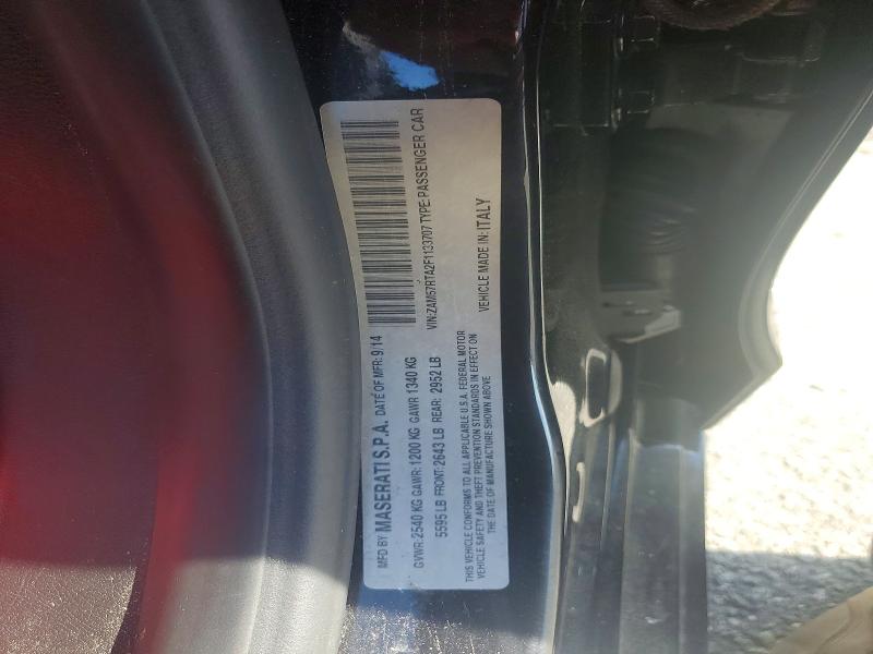 Продажа на аукционе авто 2015 Maserati Ghibli, vin: ZAM57RTA2F1133707, номер лота: 58608726