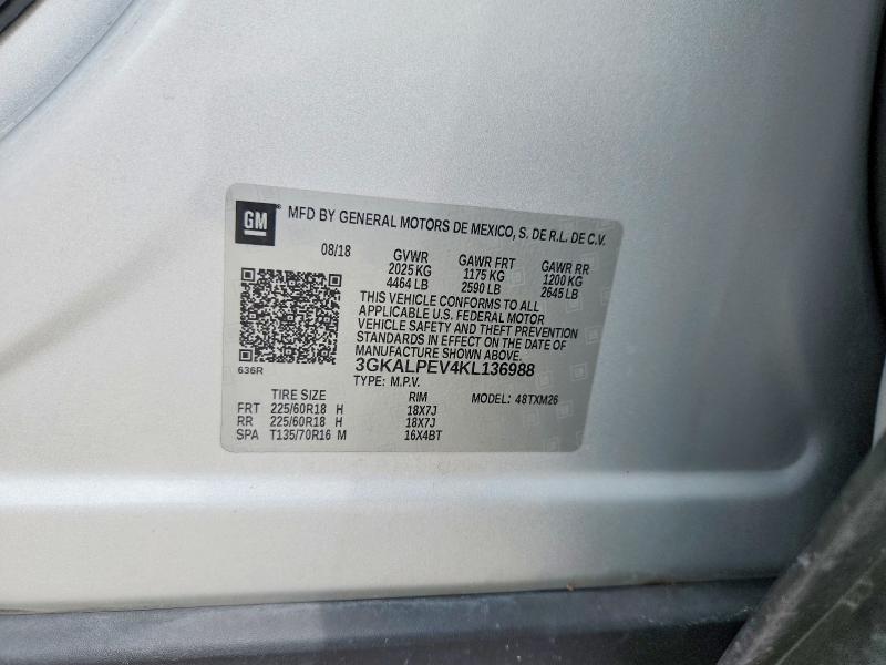Продаж на аукціоні авто 2019 Gmc Terrain, vin: 3GKALPEV4KL136988, номер лоту: 56479586