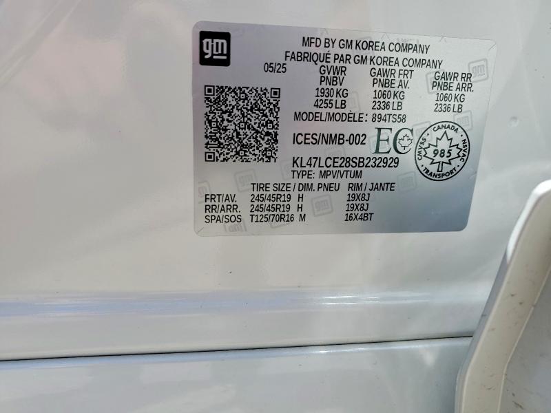 Продажа на аукционе авто 2025 Buick Envista, vin: KL47LCE28SB232929, номер лота: 54466216