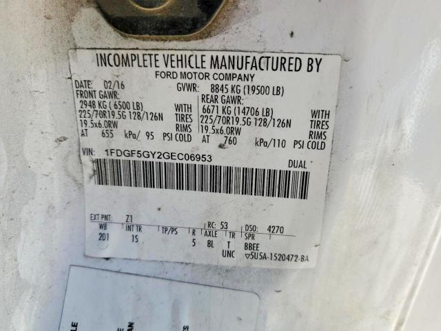 Продажа на аукционе авто 2016 Ford F550, vin: 1FDGF5GY2GEC06953, номер лота: 53234576
