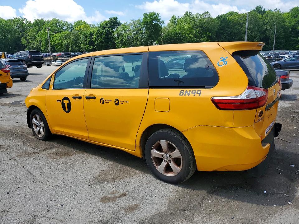 2017 Toyota Sienna მანქანა იყიდება აუქციონზე, vin: 5TDZZ3DC5HS841176, აუქციონის ნომერი: 57137816