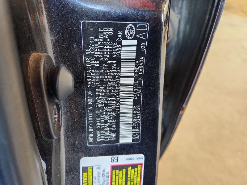 Продаж на аукціоні авто 2013 Toyota Corolla, vin: 2T1BU4EE5DC047934, номер лоту: 58898346