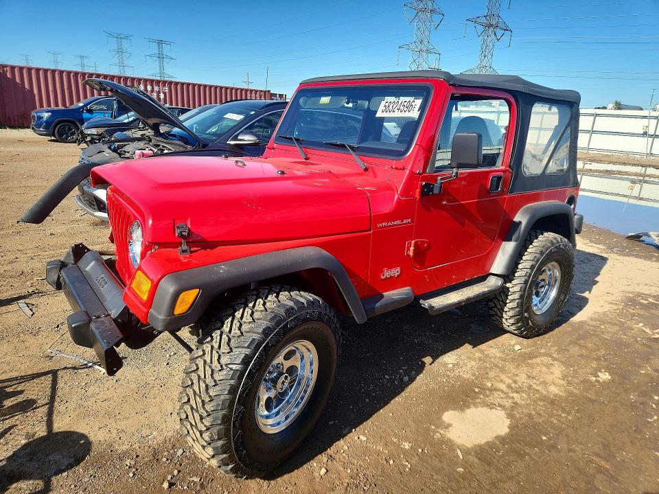 2000 Jeep Wrangler / Tj მანქანა იყიდება აუქციონზე, vin: 1J4FA29P0YP767296, აუქციონის ნომერი: 58324596