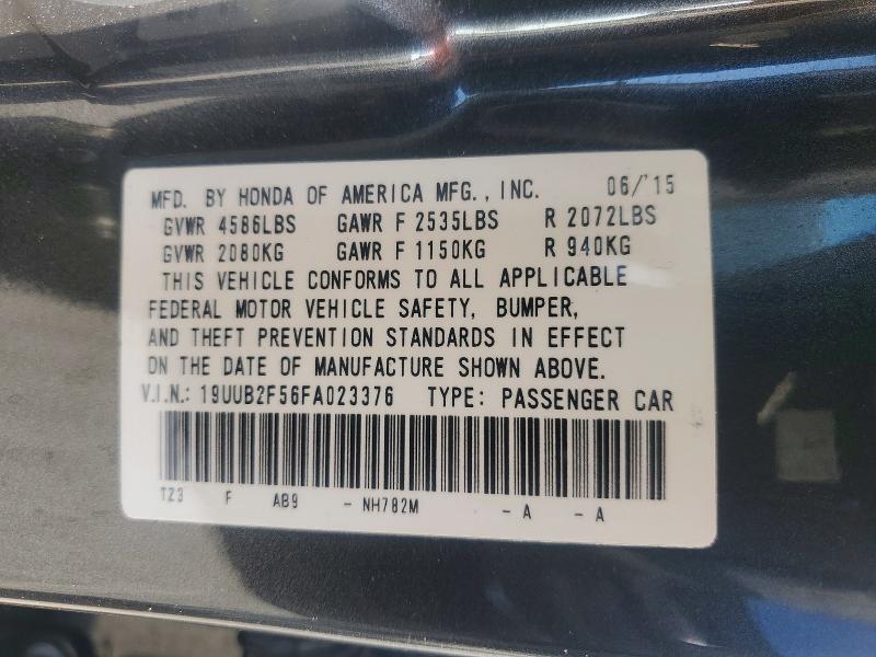 Aukcja sprzedaży 2015 Acura Tlx, vin: 19UUB2F56FA023376, numer aukcji: 57216576