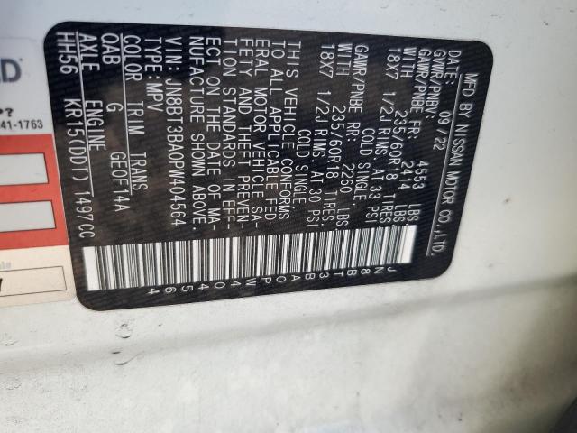 2023 Nissan Rogue მანქანა იყიდება აუქციონზე, vin: JN8BT3BA0PW404564, აუქციონის ნომერი: 55845046