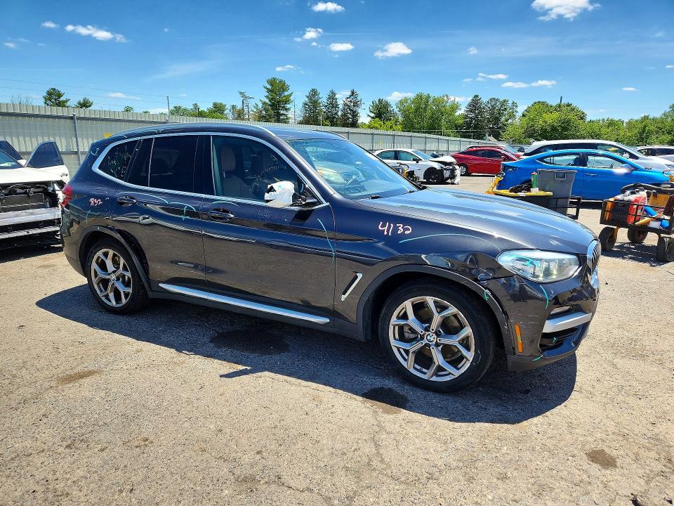 2021 Bmw X3 მანქანა იყიდება აუქციონზე, vin: 5UXTS1C0XM9H46404, აუქციონის ნომერი: 57259146