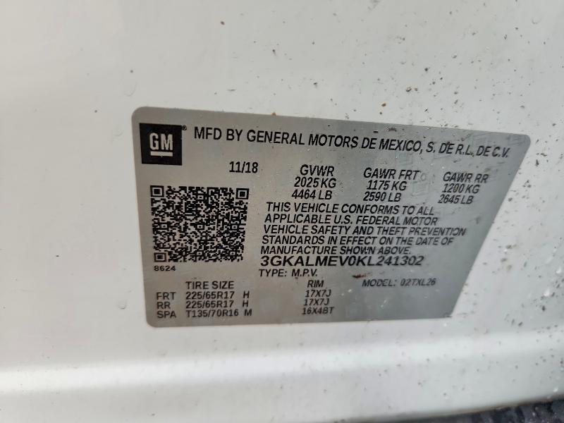 56438746 :رقم المزاد ، 3GKALMEV0KL241302 vin ، 2019 Gmc Terrain مزاد بيع