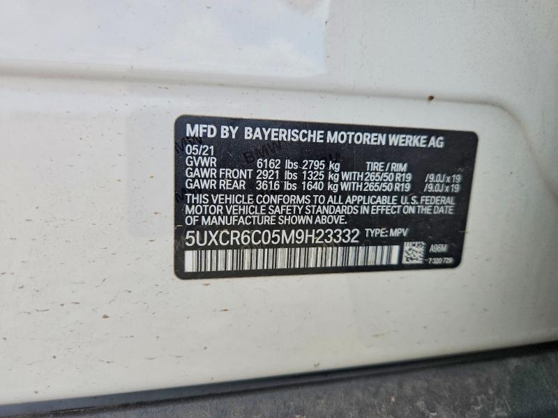 Продажа на аукционе авто 2021 Bmw X5, vin: 5UXCR6C05M9H23332, номер лота: 57380436