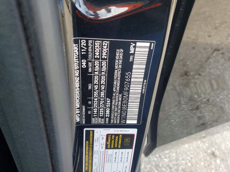 56131576 :رقم المزاد ، W1N0J8EB0MF907655 vin ، 2021 Mercedes-benz Glc Coupe مزاد بيع