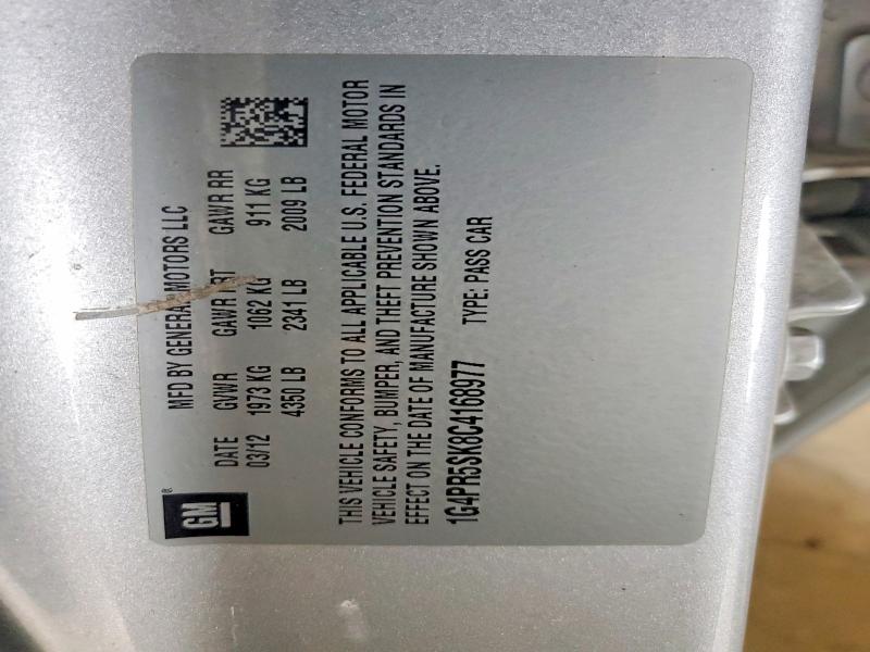 Aukcja sprzedaży 2012 Buick Verano, vin: 1G4PR5SK8C4168977, numer aukcji: 56546766