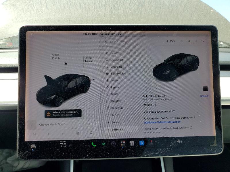 Продажа на аукционе авто 2020 Tesla Model 3, vin: 5YJ3E1EA3LF662067, номер лота: 57083096