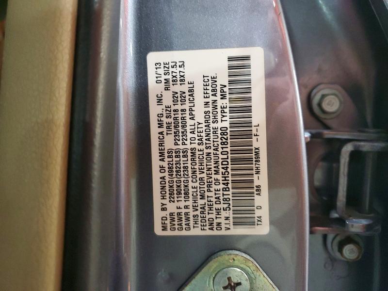 56840486 :رقم المزاد ، 5J8TB4H54DL018280 vin ، 2013 Acura Rdx مزاد بيع