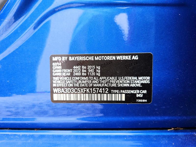 Продаж на аукціоні авто 2015 Bmw 328, vin: WBA3D3C5XFK157412, номер лоту: 57968286