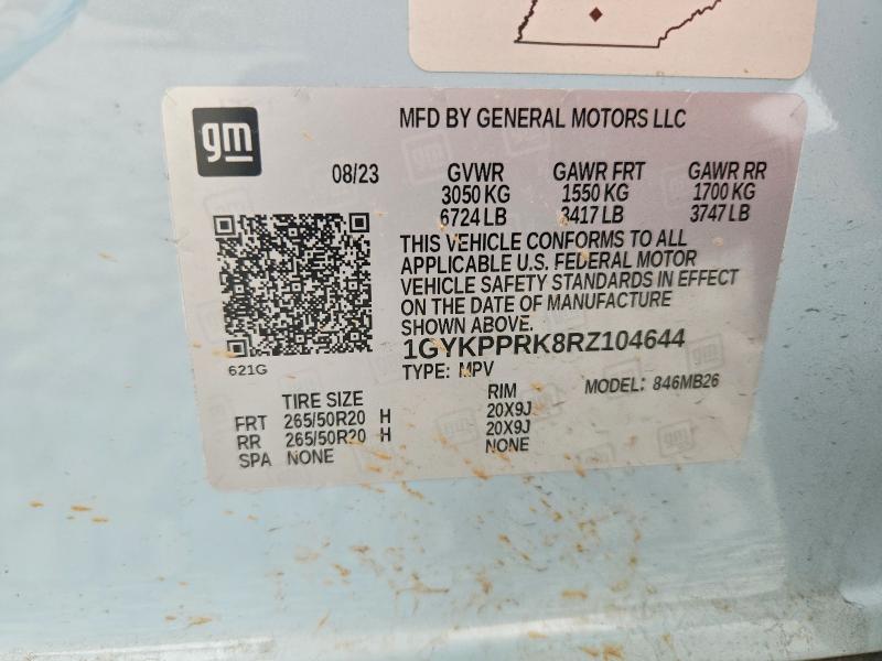 Продажа на аукционе авто 2024 Cadillac Lyriq, vin: 1GYKPPRK8RZ104644, номер лота: 56821636
