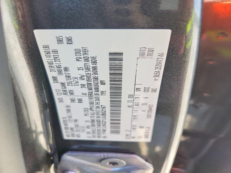 Продаж на аукціоні авто 2018 Ford Escape, vin: 1FMCU9GD1JUB02167, номер лоту: 55599946