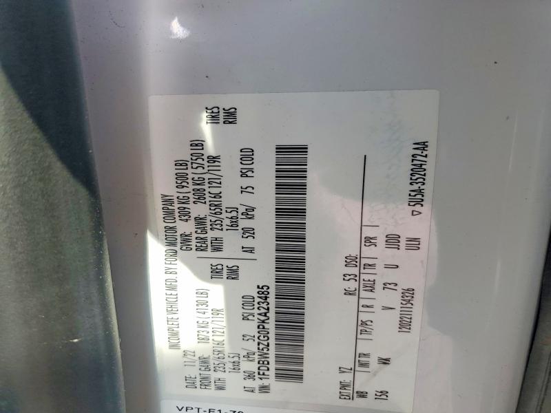 55903566 :رقم المزاد ، 1FDBW5ZG0PKA23485 vin ، 2023 Ford Transit مزاد بيع