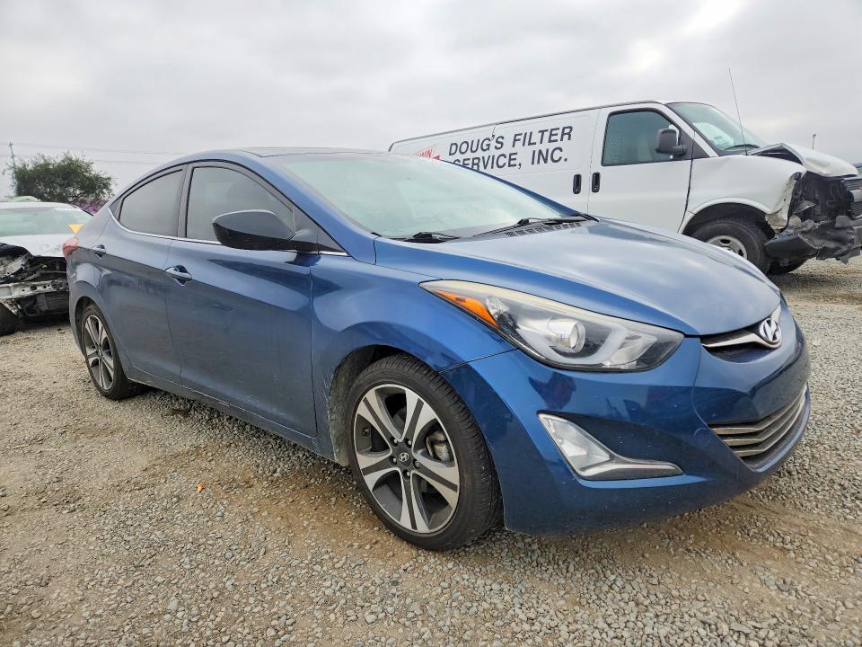 2014 Hyundai Elantra მანქანა იყიდება აუქციონზე, vin: KMHDH4AH1EU075307, აუქციონის ნომერი: 55797436