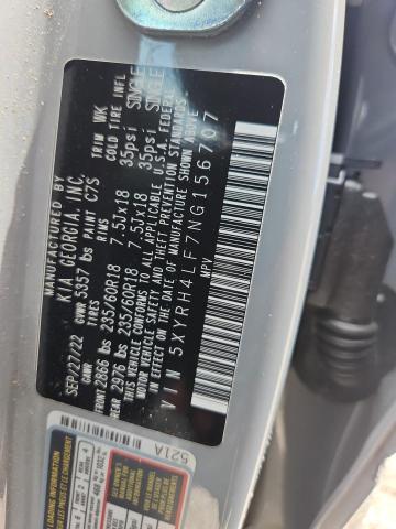57587916 :رقم المزاد ، 5XYRH4LF7NG156707 vin ، 2022 Kia Sorento مزاد بيع