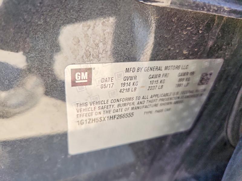 Продаж на аукціоні авто 2017 Chevrolet Malibu, vin: 1G1ZH5SX1HF266555, номер лоту: 58541346