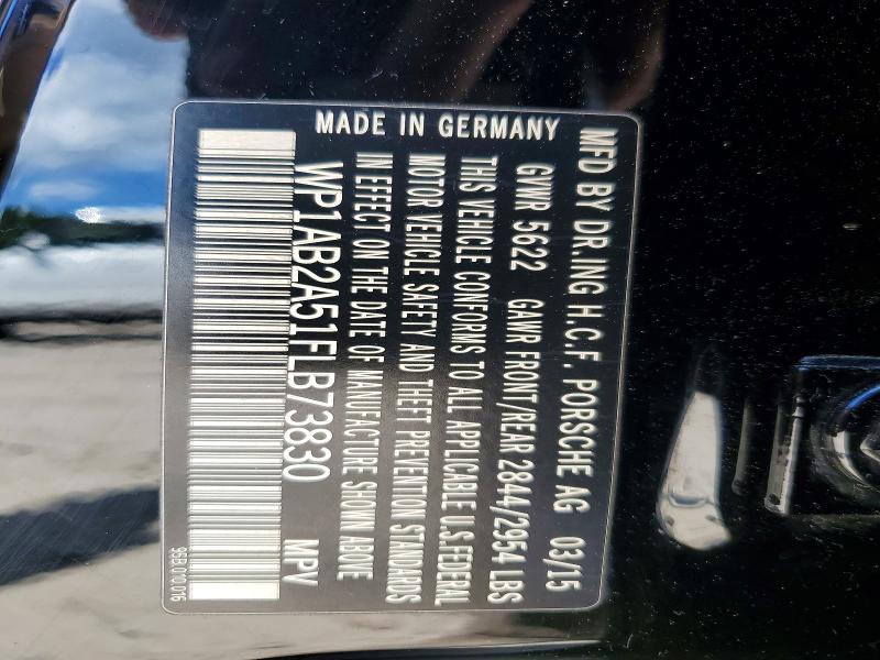 57555916 :رقم المزاد ، WP1AB2A51FLB73830 vin ، 2015 Porsche Macan مزاد بيع