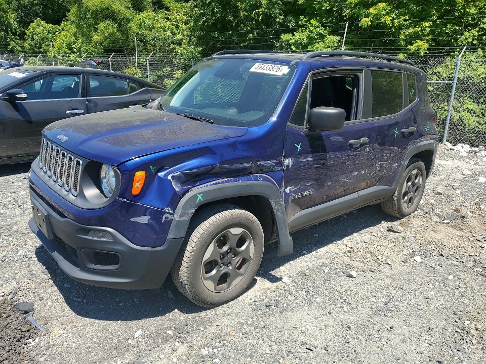 Продаж на аукціоні авто 2018 Jeep Renegade, vin: ZACCJBAB7JPH74425, номер лоту: 55433826